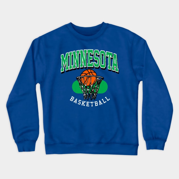 Vintage Minnesota Basketball Crewneck Sweatshirt by funandgames